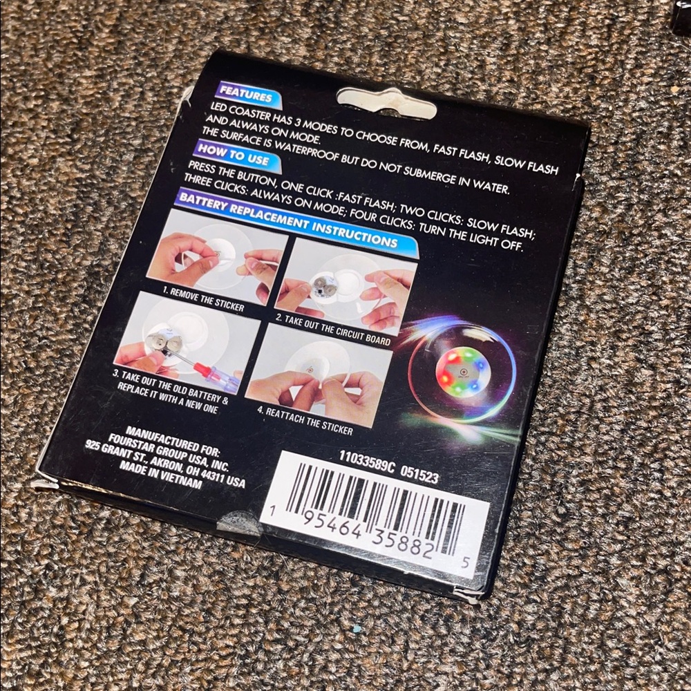 LED Coaster light changing bundle - Picture 2 of 2